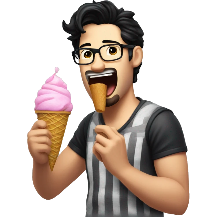 Markiplier eating ice cream  emoji