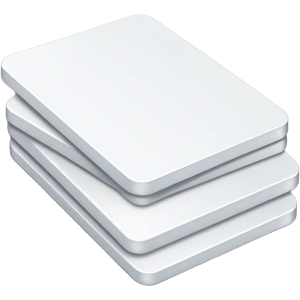 white flashcards, simple and clean emoji