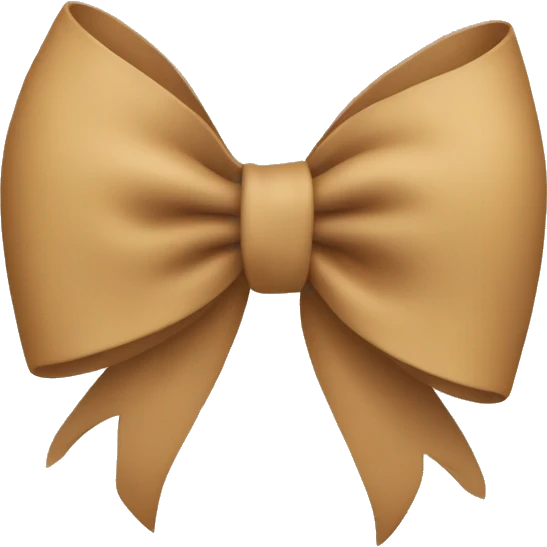 tan bow emoji