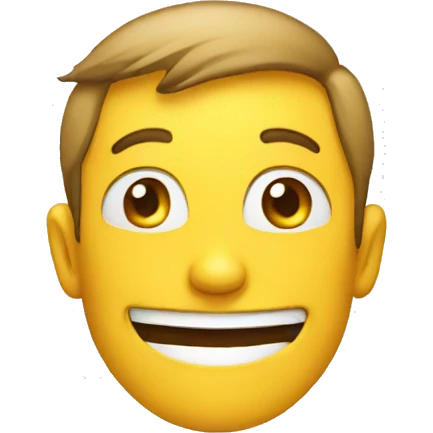 Fake smile emoji