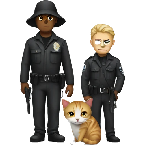 criminal with cat  emoji