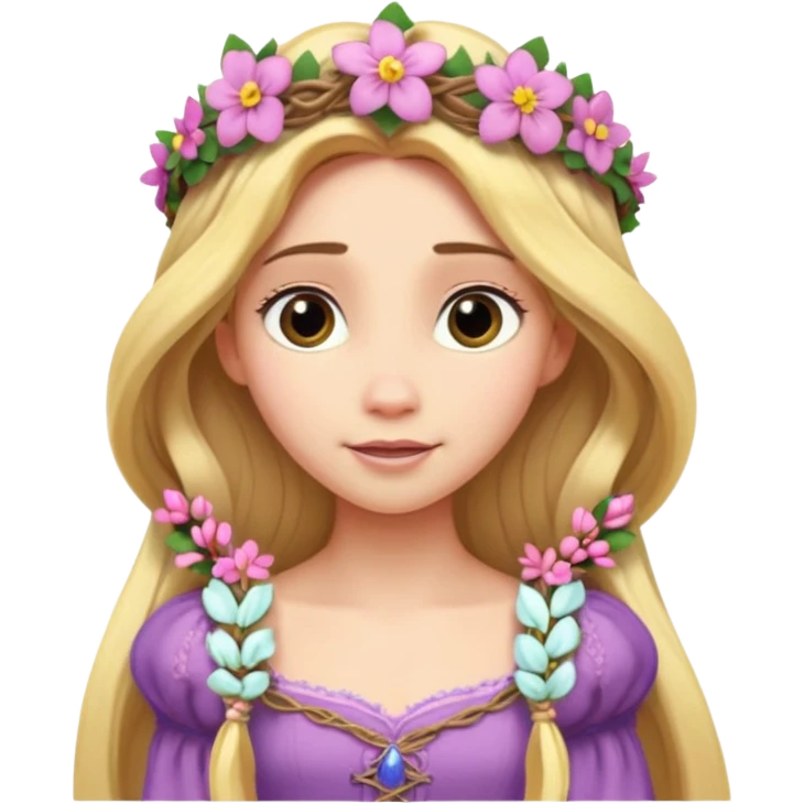 Tangled rapunzel emoji