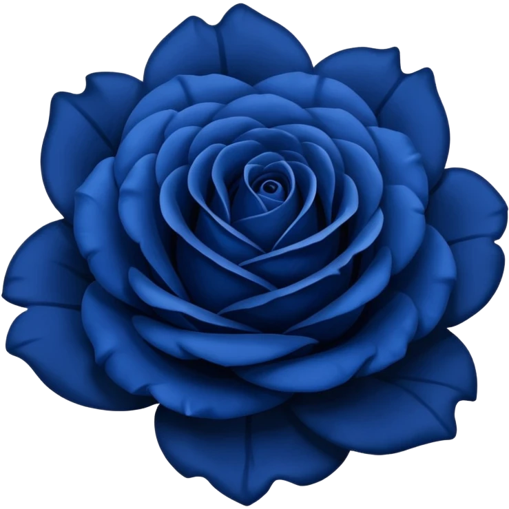 Dark blue  version of 🌹 emoji