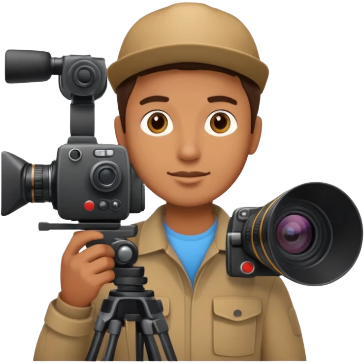 filming camera man  emoji
