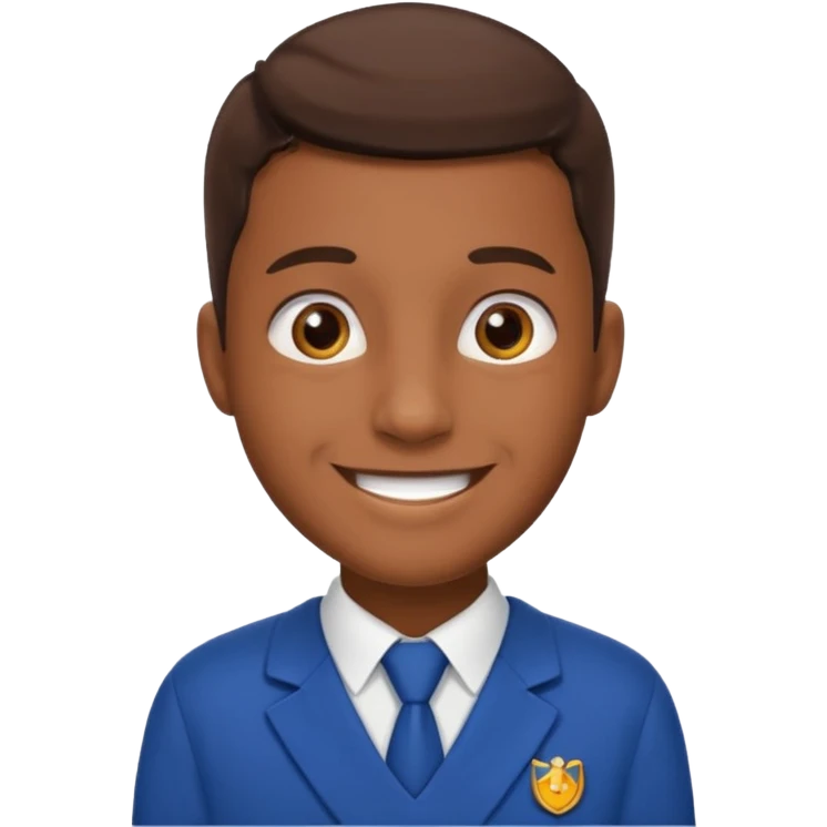 Man school form head emoji