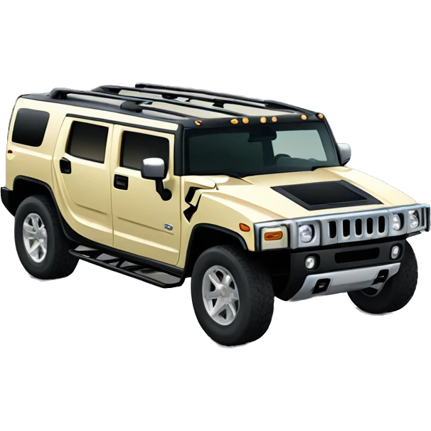 hummer with stone emoji