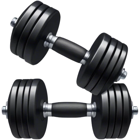 black dumbbell emoji