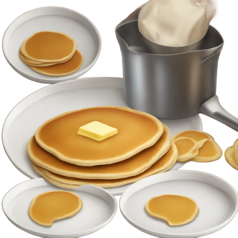 Plate with pancakes  emoji