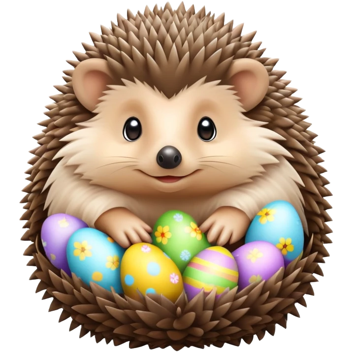 Easter hedgehog  emoji