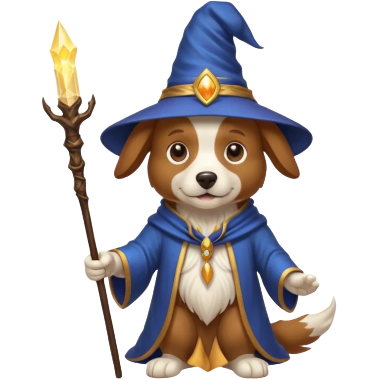 Dog wizard emoji