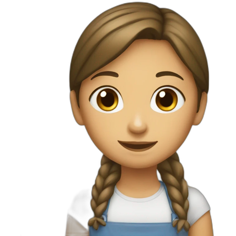Fille avec du beurre emoji