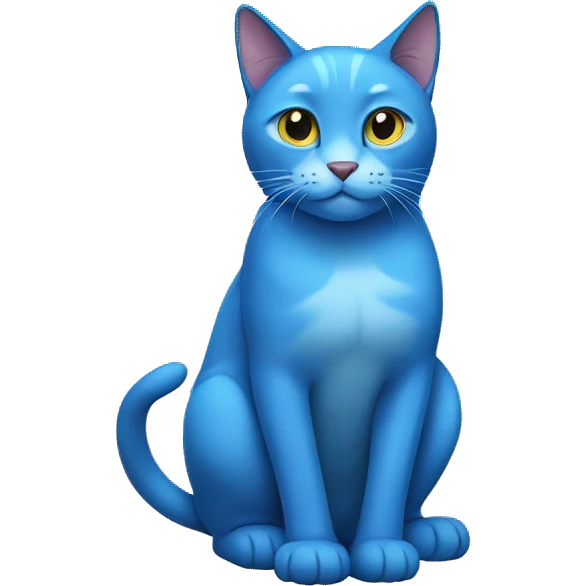 Blue cat emoji