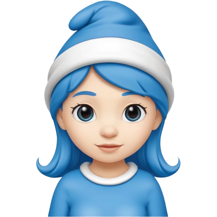 girl smurf  emoji