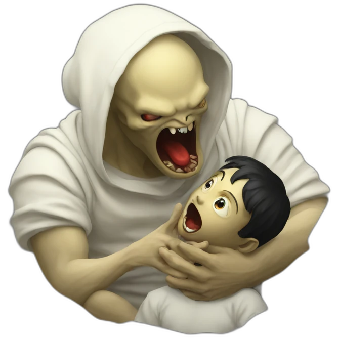 Saturn devouring his son emoji