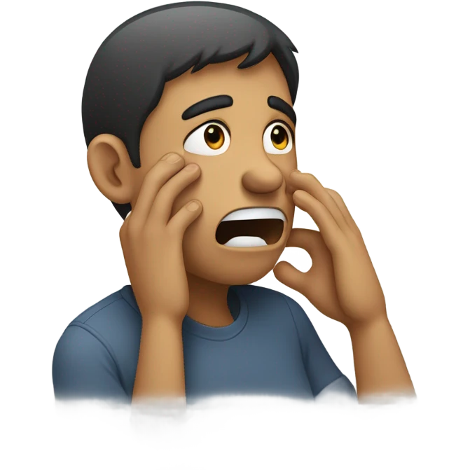 Person chocking itself emoji
