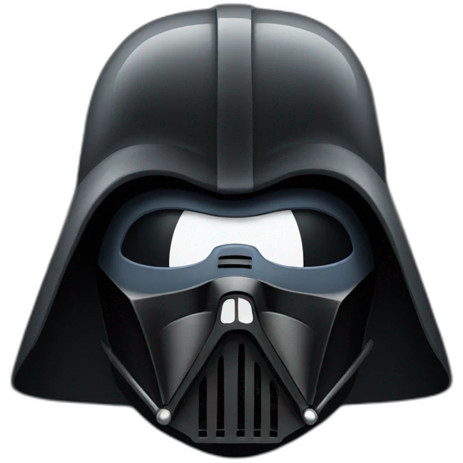 Dark vador face with mask emoji