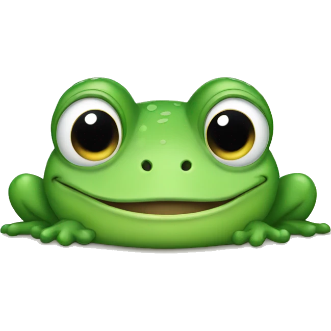 Happy frog emoji