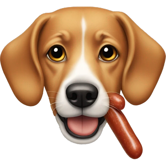 perro salchicha emoji