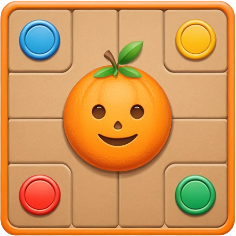 board game orange emoji