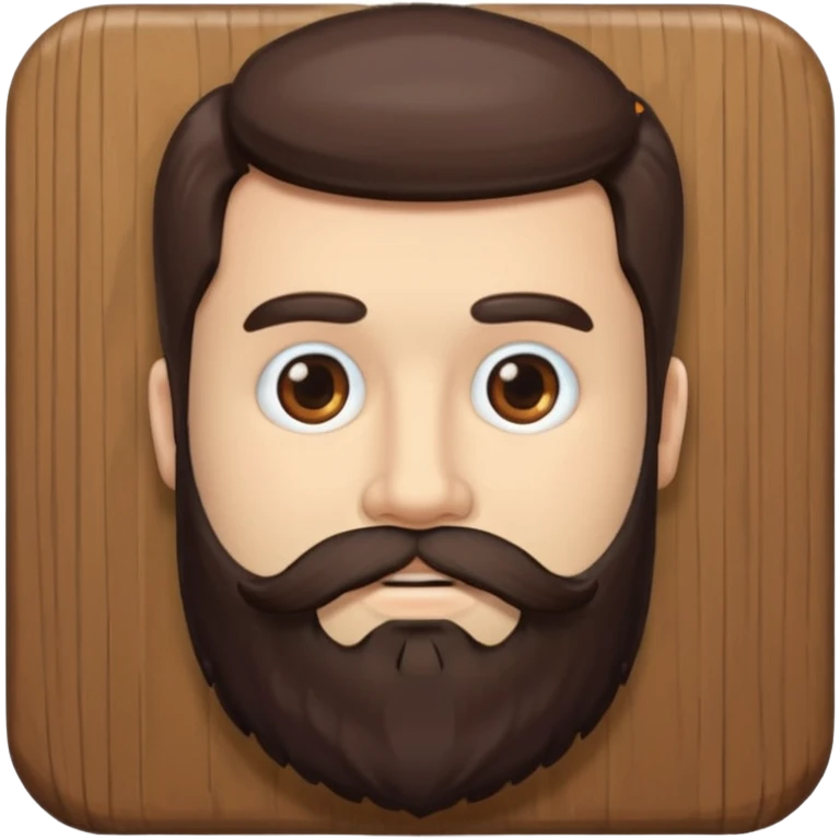 Сгенерируй мне бороду без лица emoji