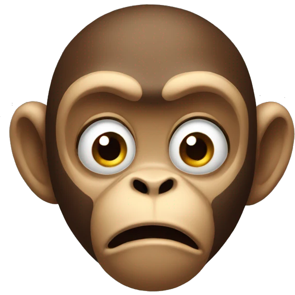 Monkey confused emoji