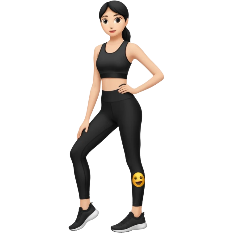  legging noir  emoji