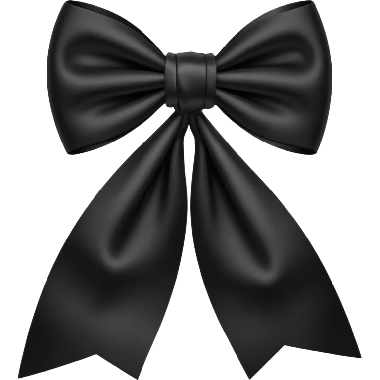 Black bow emoji