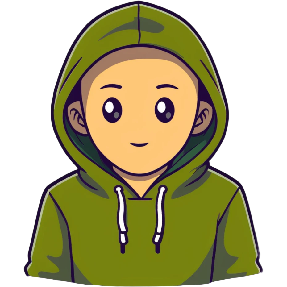 olive green hoodie emoji