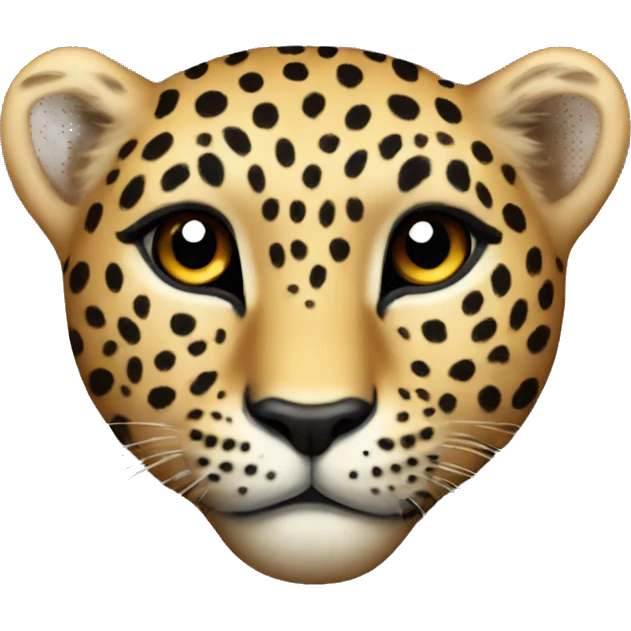 Leopard heart emoji