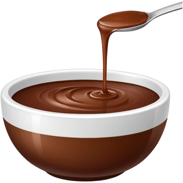smooth brown liquid in white bowl emoji