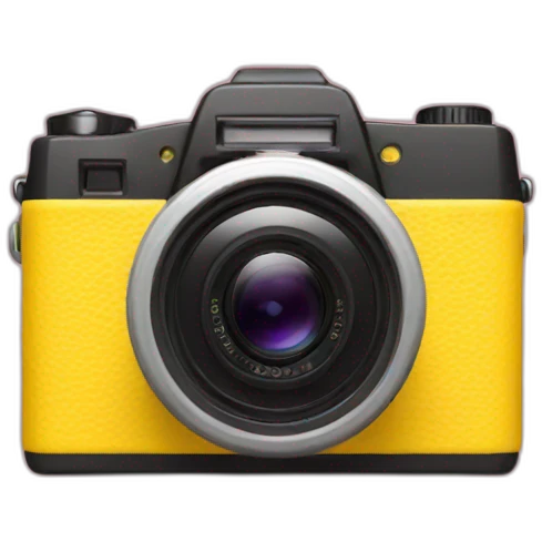 disposable camera yellow emoji