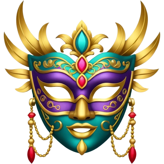 Festival themed Mask emoji