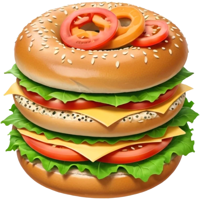 no no i want the Bagel Sandwich in 5–20° gentle bird’s-eye angle

with bun abit on side not on top  emoji