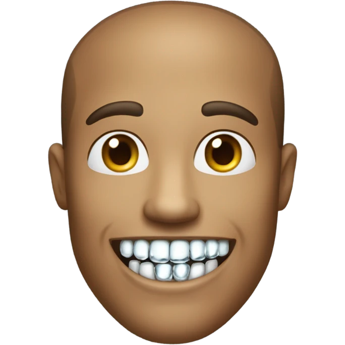 Guy with diamond teeth emoji