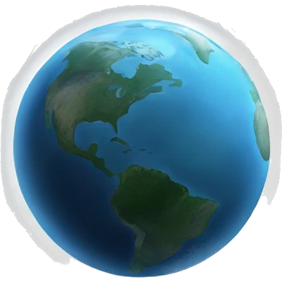 Earth as networking emoji