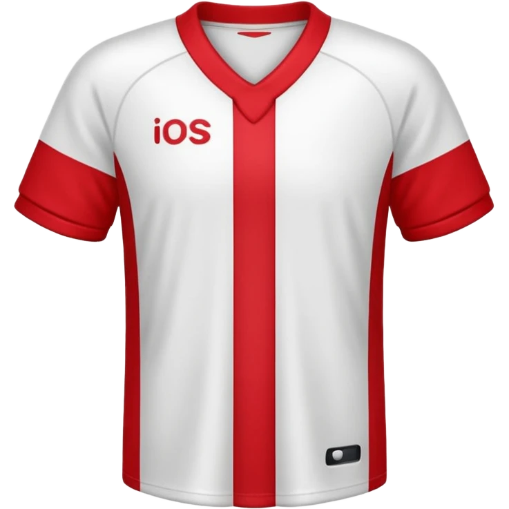 red and white jersey emoji