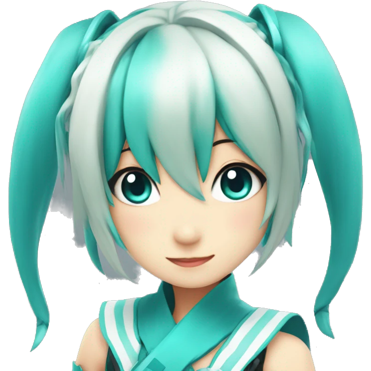 Hastune miku cosplay  emoji