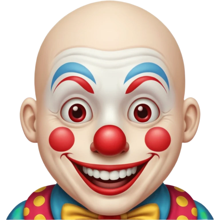 clown without hair emoji