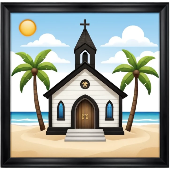 beach church emoji