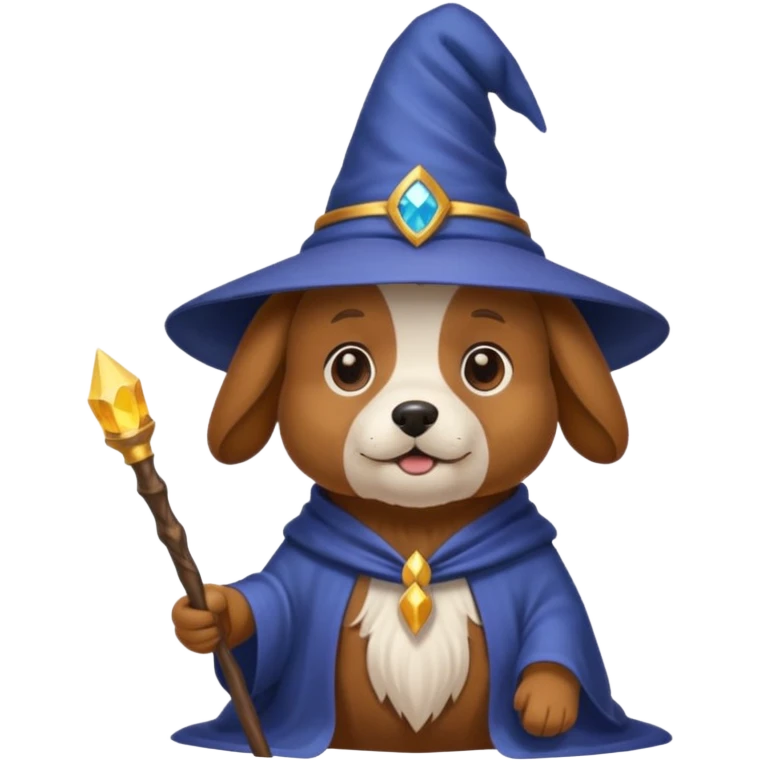 Dog wizard emoji