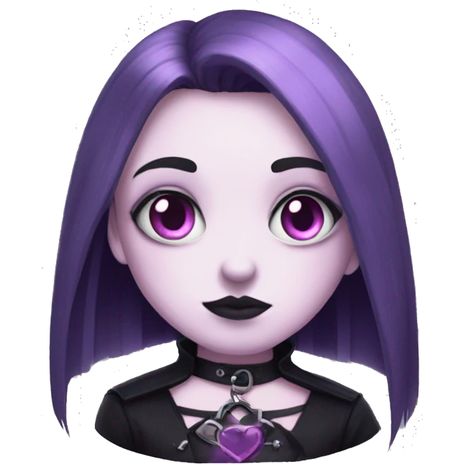 goth pastel heart emoji