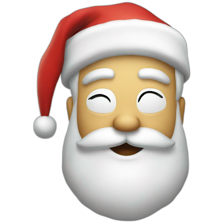 drunk santa emoji