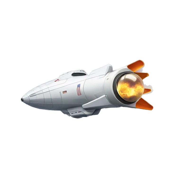 space ship emoji flying into orbit emoji