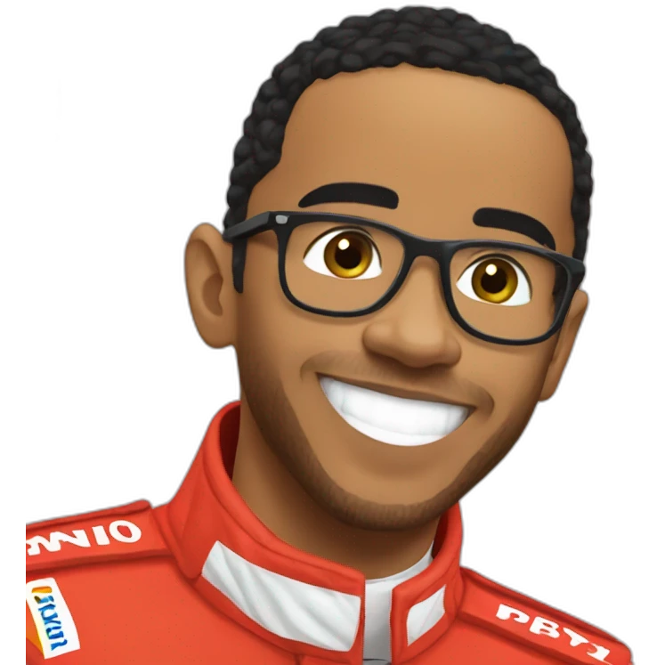 8 time world champion Lewis Hamilton emoji
