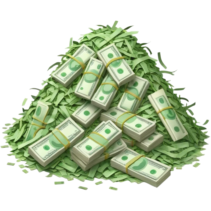 No cash left, just traces of money emoji