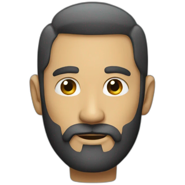 man - beard - emoji