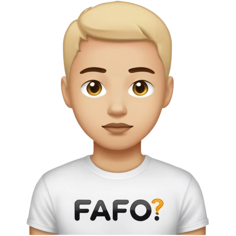 Me wearing a tee shirt thats says “FAFO” emoji