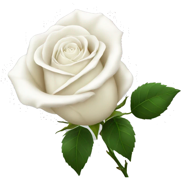 White rose emoji
