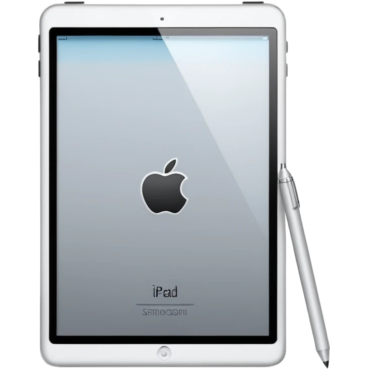 ipad and apple pen emoji