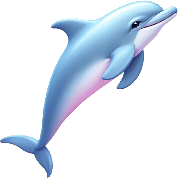 Pastel-pink-colors-dolphin emoji